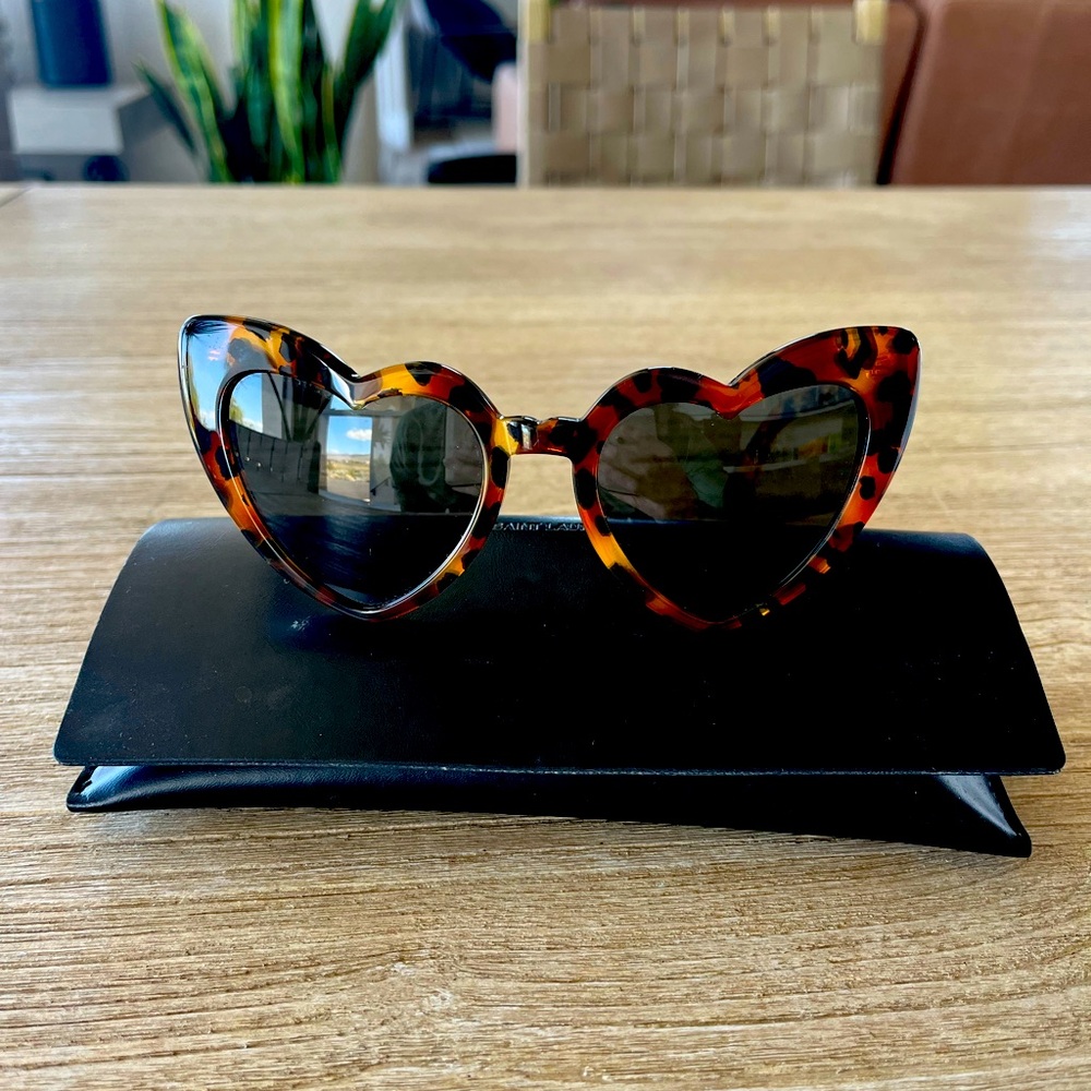 Saint Laurent Heart Shaped Cat Eye sunglasses